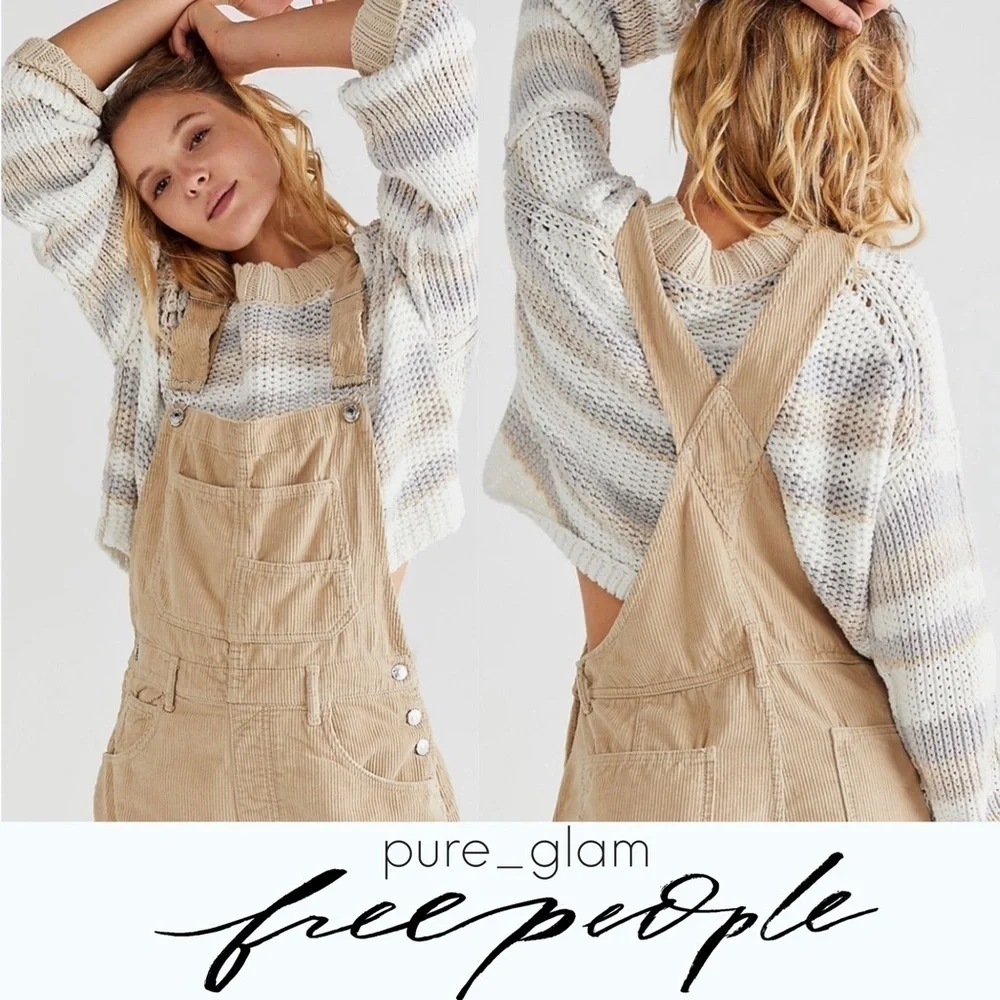 Free People pullover sweater devon striped